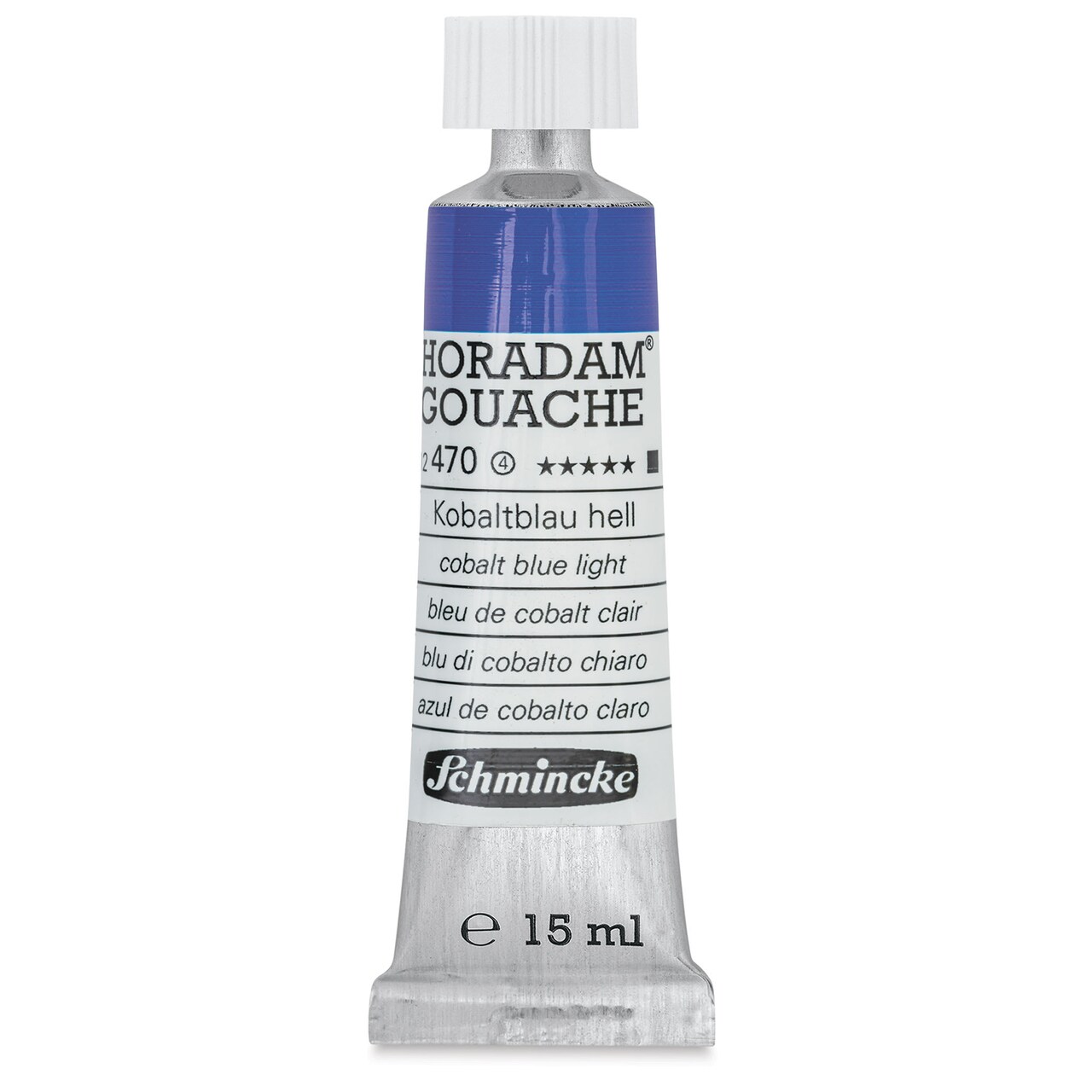 Schmincke Horadam Artist Gouache - Cobalt Blue Light, 15 ml tube